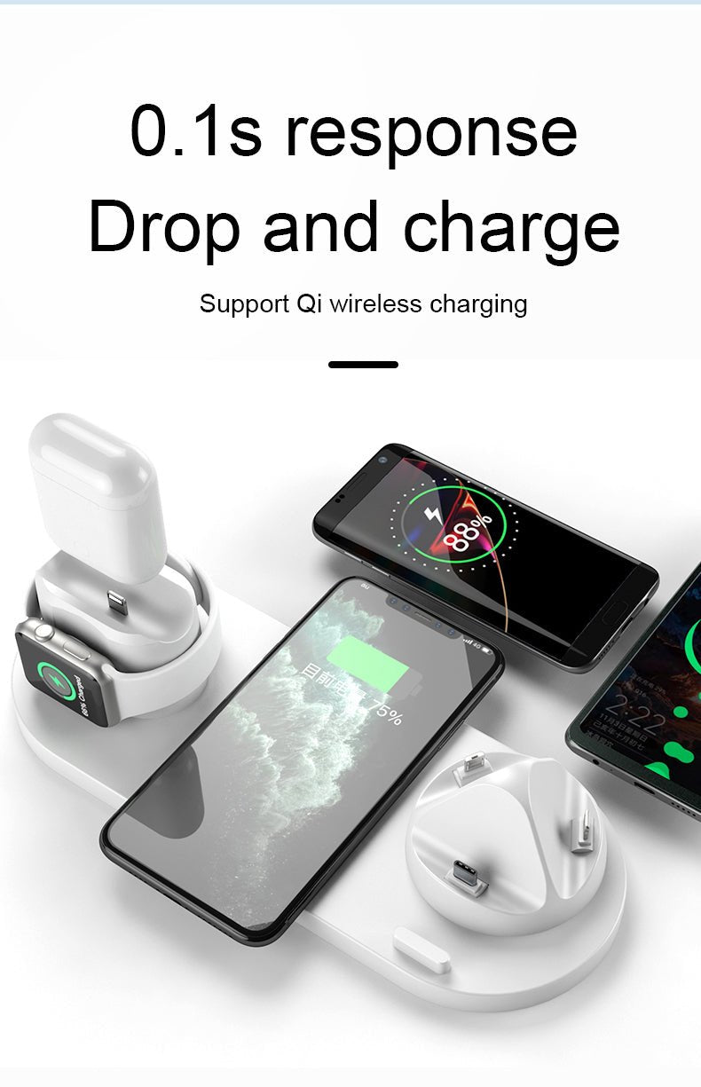 6 in 1 Wireless Charger - WAVE FAST