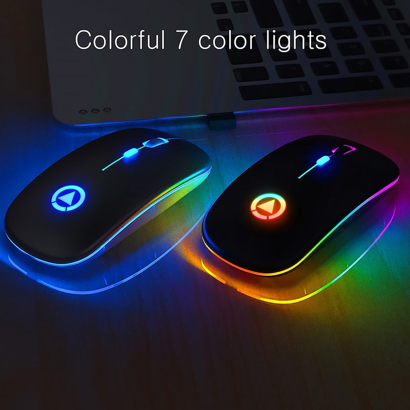 Ultra-thin LED USB Wireless Mouse