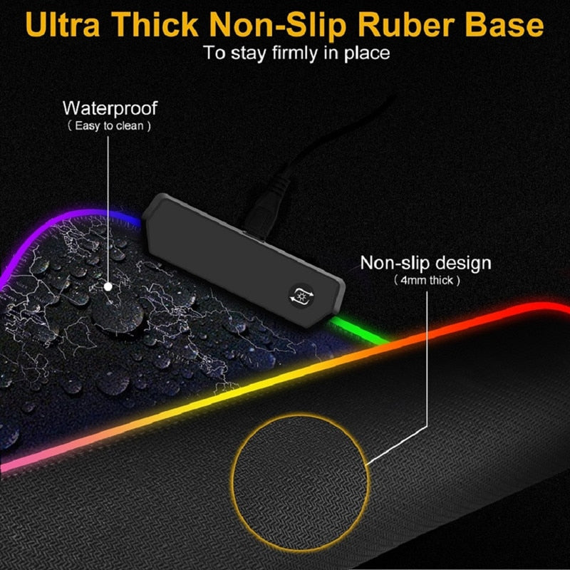 RGB Waterproof Gaming Mouse Pad
