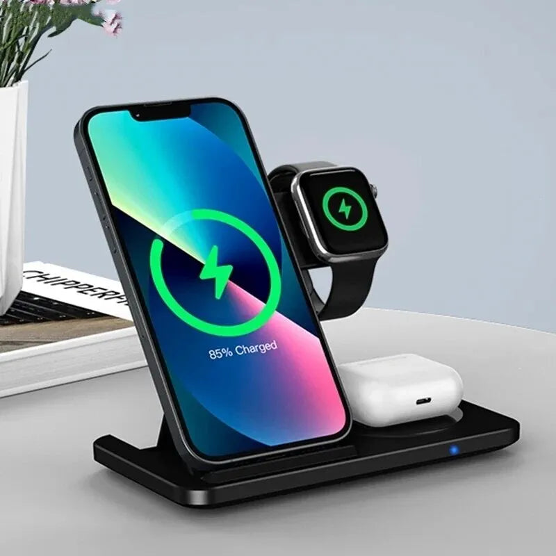 The Ultimate 3-in-1 Wireless Charging Station