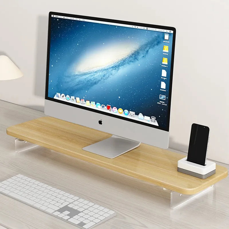 Wooden Eco-Friendly Desktop Computer-Stand