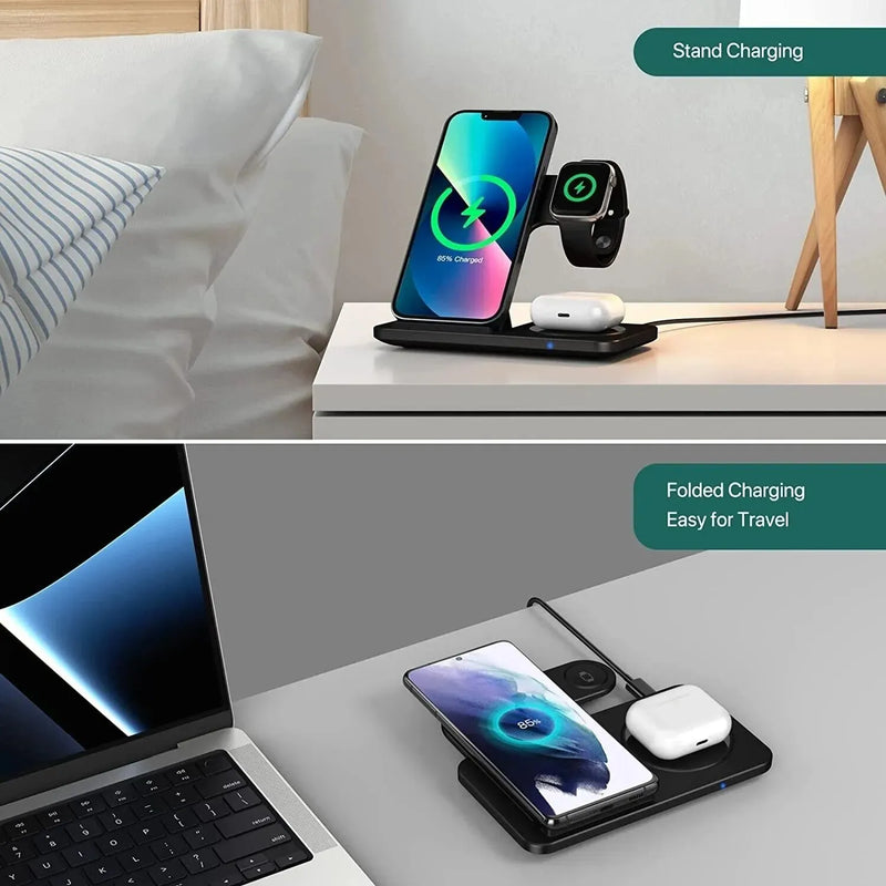 The Ultimate 3-in-1 Wireless Charging Station