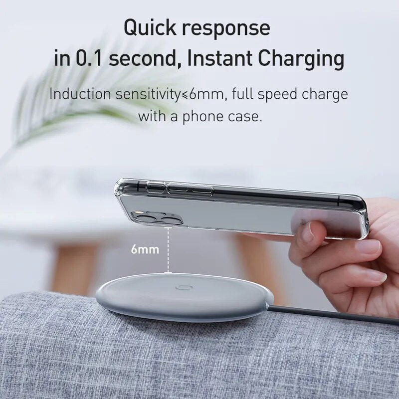 Baseus Jelly Qi Wireless Charger - WAVE FAST