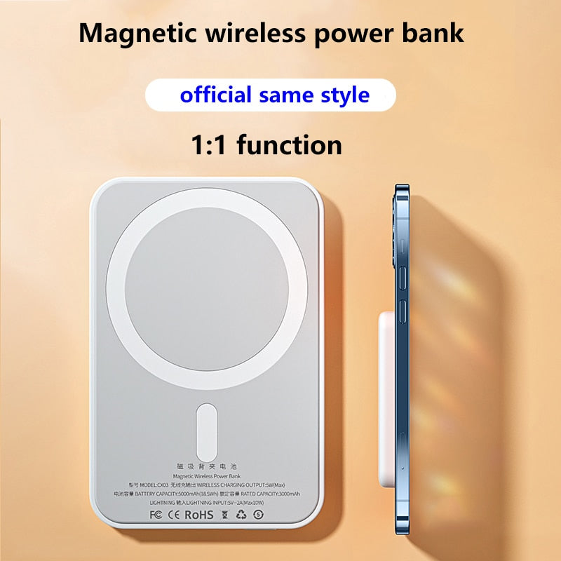 Magnetic PowerMax Wireless Power-Bank